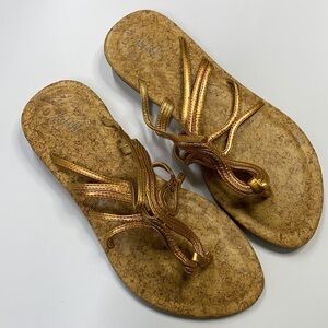 J.Jill Gisella Gold Strappy Sandals
